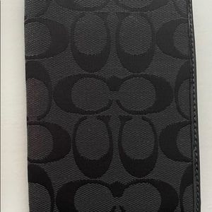 Black Coach Passport Holder